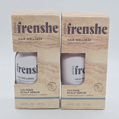 2-Pack being frenshe Hair Wellness, Calming SCALP Serum Serenity & Clarity Salty