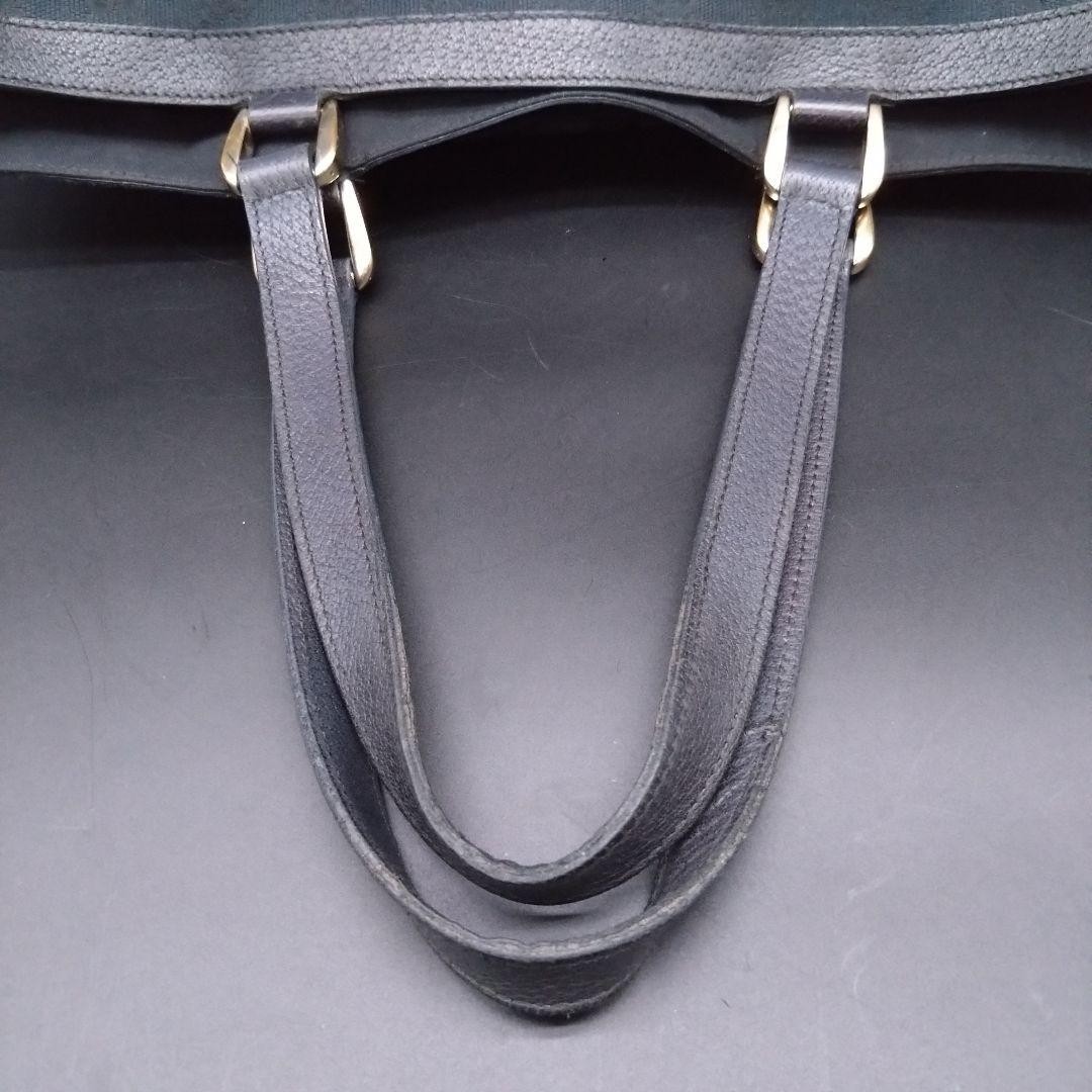 GUCCI GG Pattern Canvas Tote Bag 146247 A4 Size Black From Japan Authentic thumbnail 16