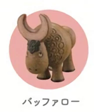 Buffalo Capsule Q Museum Lisa Larson Miniature Fabrica Vol.3 Capsule Toy