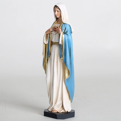 Statua Cuore Immacolato di Maria Cattolica BC, 10" H 10 pollici H, colore pieno - Foto 3 di 8