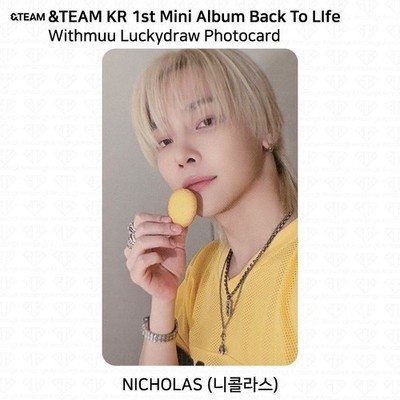 &TEAM KR 1st Mini Album Back To Life Withmuu Luckydraw Event