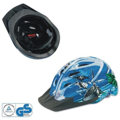 Piraten Kinder Fahrrad Helm Schutzhelm Radhelm Skaterhelm Sturz Inliner 48-52cm