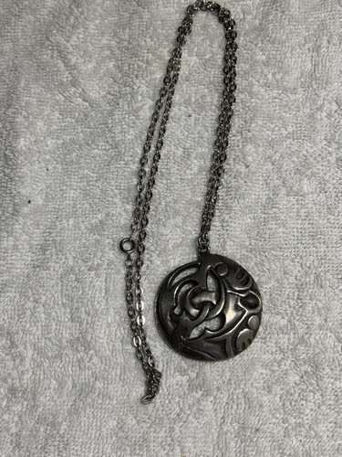 Vintage Ateljé Börje Tennung of Sweden Pewter Pendant Börje & Karin Tennung MCM