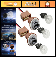 Rear Turn Signal Light Socket with Wire Pigtail Bulbs Compatible with Ford