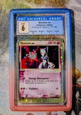 2003 Pokemon EX Ruby & Sapphire Mewtwo EX CGC 6 + Subgrades 