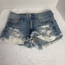 American Eagle Outfitters High-Rise Festival Distressed Shorts Size 6