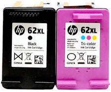 HP 62XL Black  Tri-Color Ink Cartridge for ENVY 5540/7640, OfficeJet 5740/8040