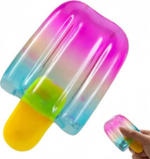 Ice Cream Squishy Toy, Summer Sensory Stress Relief Squeeze Squishy, Popsicle Sq