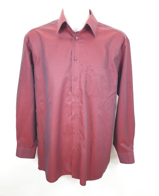 K85) LORENZO CALVINO Milano Herren Hemd Gr. L 42 Langarm Festlich