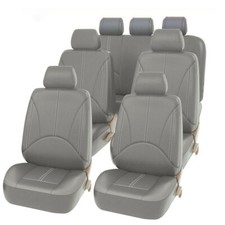 Leather Auto Car Seat Covers Cushion 3 Row 7 Seaters Full Set For Auto Suv Van Leather Auto Car Seat Covers Cushion 3 Row 7 Seaters Full Set For Auto Suv Van