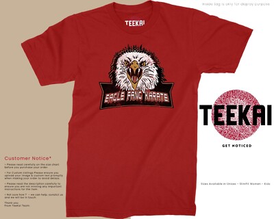 Eagle Fang T-Shirt Cobra Kai Karate inspiriert Retro Top UNISEX Tee Geburtstag Geschenk