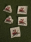 Rare He-Man Puffy Felt Sticker Patches Lot of 5 - 1984 Vintage Rare MOTU