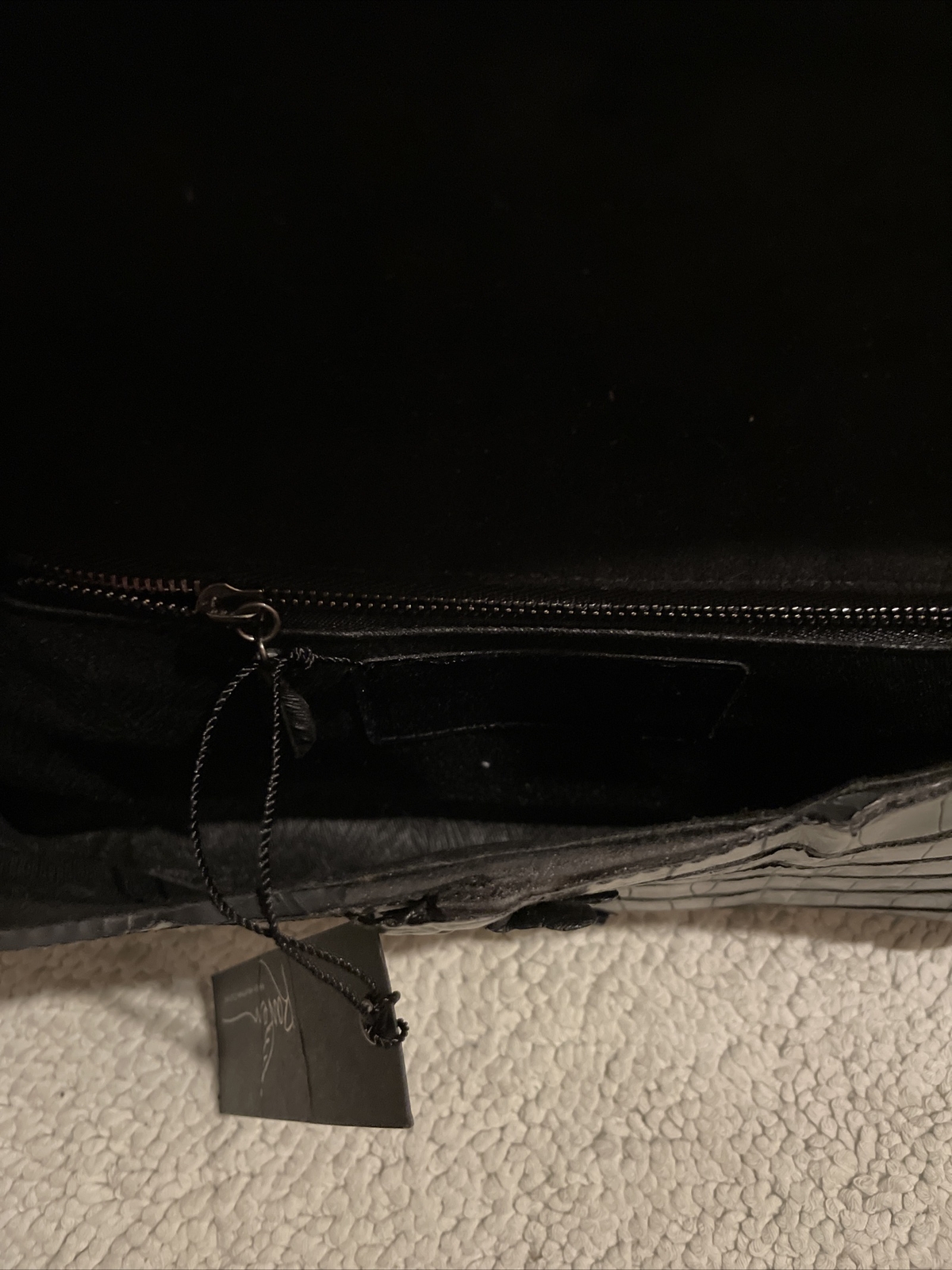 Raven Kauffman Couture Exotic Clutch Handbag Black Medium eBay