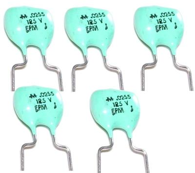 5 Condensateurs Vintage MALLORY Blue Drop Mylar - 25.5nF / 125V - NOS Jamais Utilisés - Pour Audio Ou électronique