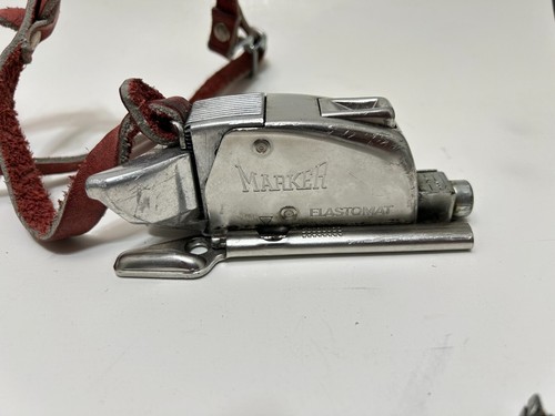 Vintage Marker Elastomat Ski Bindings Made In Germany Metal - 第 8/18 張圖片