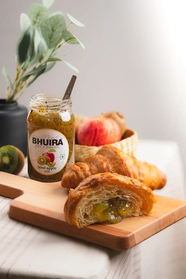 Bhuira Jams | Kiwi & Apple Jam-Preservative Free, Synthetic Colors, Herbal- 240g