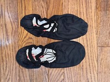 Capezio Cobra Canvas Black Ballet Shoes Size 10.5 M