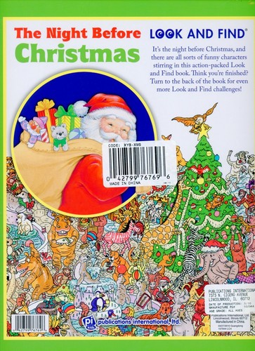 Look and Find : Night Before Christmas (2009, Hardcover) - Picture 2 of 2