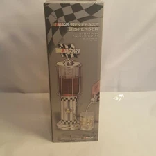 Vintage Nascar Beverage Dispenser Victory Lap Silver New 18 " Christmas gift