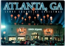 Postcard - Lenox Square at Christmas, Atlanta, Georgia