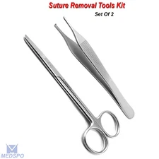 Surgical Suture Removal Instruments Kit Spencer Stitch Scissors Veterinary Tools