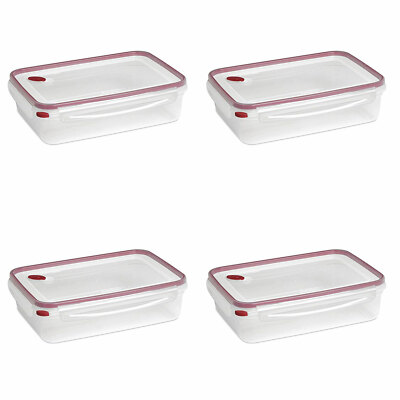 red sterilite storage containers