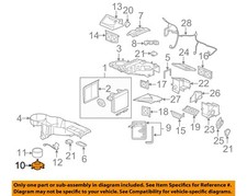Gm Oem 03-07 Avalanche 1500 Evaporator Heater Components-blower Motor 88986838