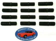 Big Block 383 400 440 38 Exhaust Manifold Studs Fits Dodge Plymouth 12pc Qr