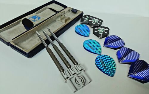 Vintage Unicorn England Three Dart Set Preowned With Original Storage/Carry Cas