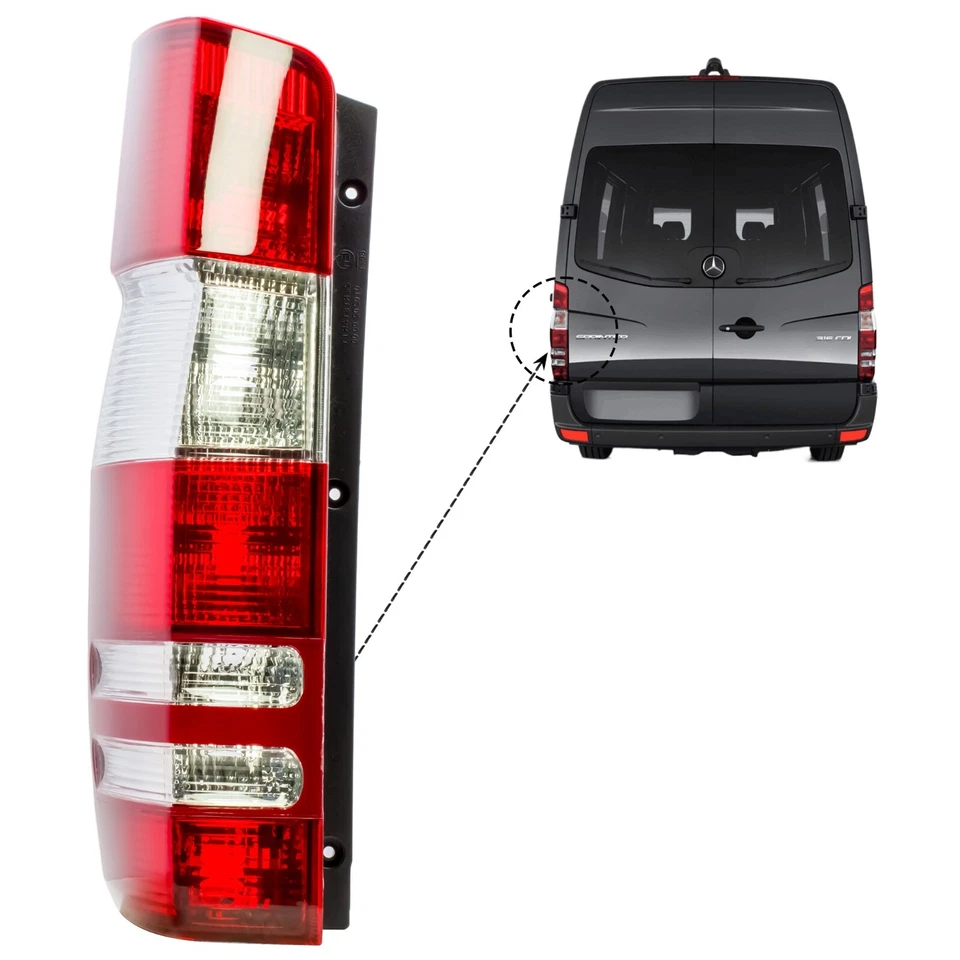 Driver Left Side Tail Light Lamp for Mercedes/Freightliner Sprinter 2006-2018 - Image 4 of 4