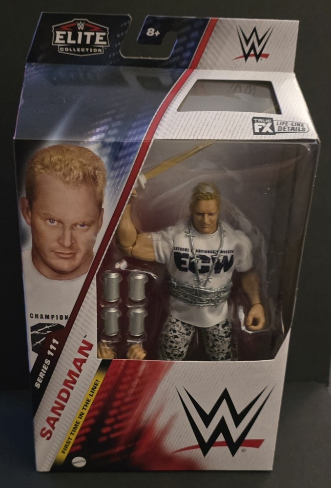 Mattel WWE ECW Elite Collection 111 Sandman Action Figure NEW