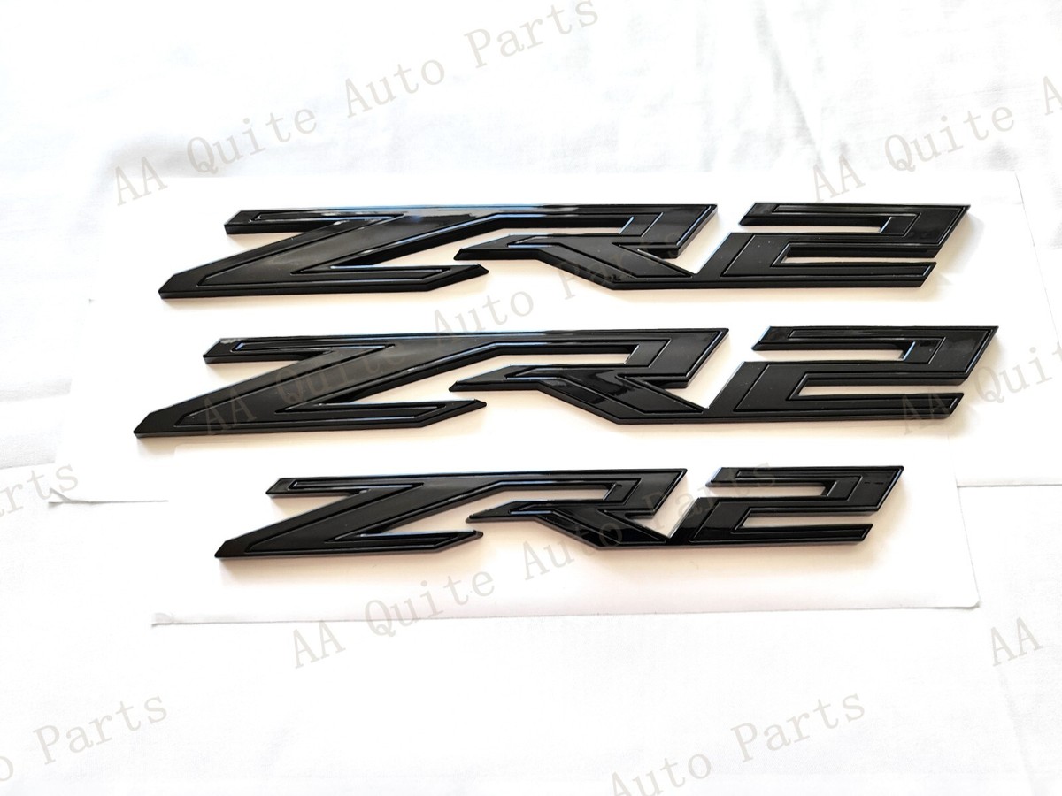 GM Accessories 86539790 - Silverado ZR2 Emblems in Black [2022