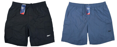 Reebok 9'' Inseam Classic Woven Drawstring Atheltic Men's Cargo Shorts NWT