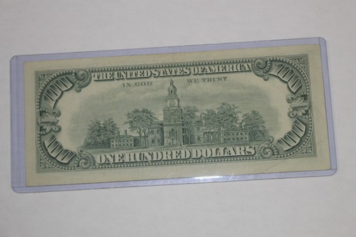 1966 A Red Seal $100 XF Note A 00774496 A - Picture 4 of 6
