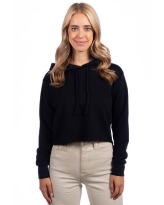 Next Level Apparel 9384 Ladies Cropped Pullover Hooded Sweatshirt