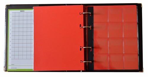 Black Coin Album 300 Coins Mix Sizes Book Folder Big Capacity Pages Collector - Picture 8 of 12