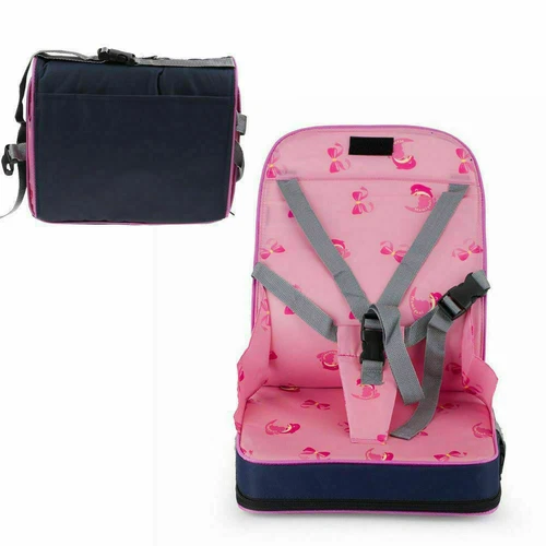 UK Portable Baby Dinning Booster Seat Travel High Chair Toddler Foldable Cushion - Imagen 11 de 16