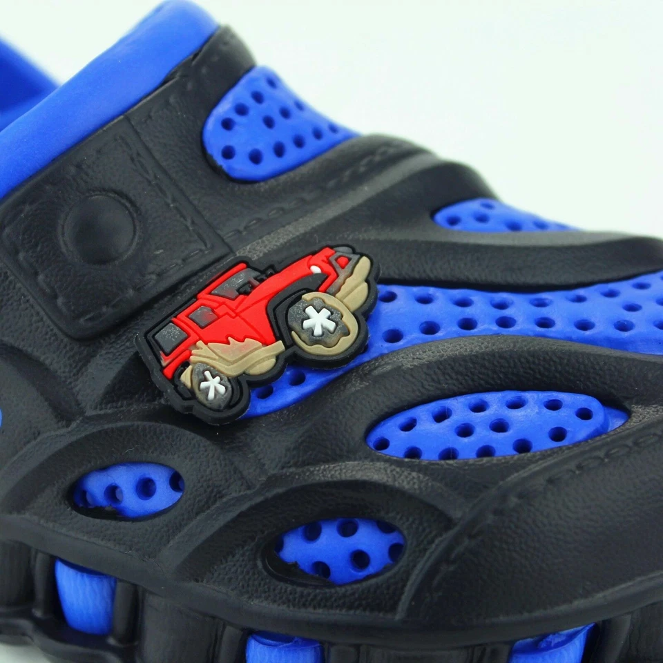 Boys Kids Garden Clogs Shoes Toddler Slip-On Casual Two-tone Slipper Sandals - Image 3 of 4