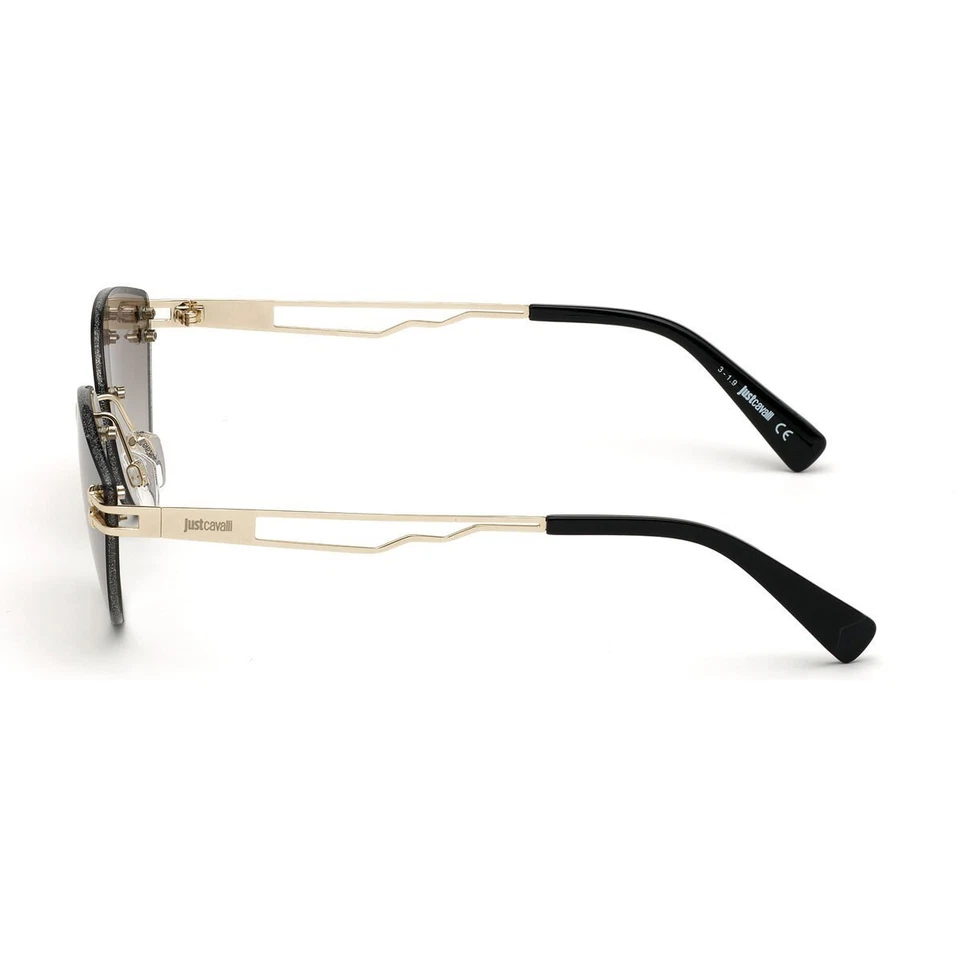 Очки солнцезащитные Just Cavalli JC925S 32C серебристые металлические кошачий глаз зеркальные оправы 59-15-140 - Изображение 3 из 4