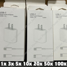 20W PD Cable Power Adapter Type USB-C Fast Charger For iPhone 11/12/13/14/8 LOT