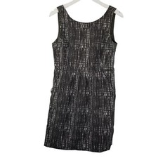 J. Crew Women's 8 Gray Tweed Button Sleeveless Mini Dress Pockets
