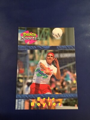 1992 Beach Sports # 7 ERIC BOYLES Rookie Volley Ball Collector Card