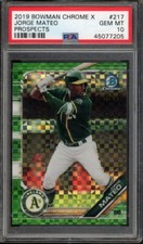 2019 Bowman Chrome JORGE MATEO #217 Prospects Green X-Fractor /31 PSA 10
