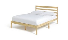 Kaycie Double Wooden Bed Frame Pine Modern Scandinavian Bedroom