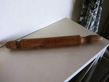 Antique Primitive Hardwood One-Piece Wood Rolling Pin 19 1/2  L, 2 1/8" Diameter