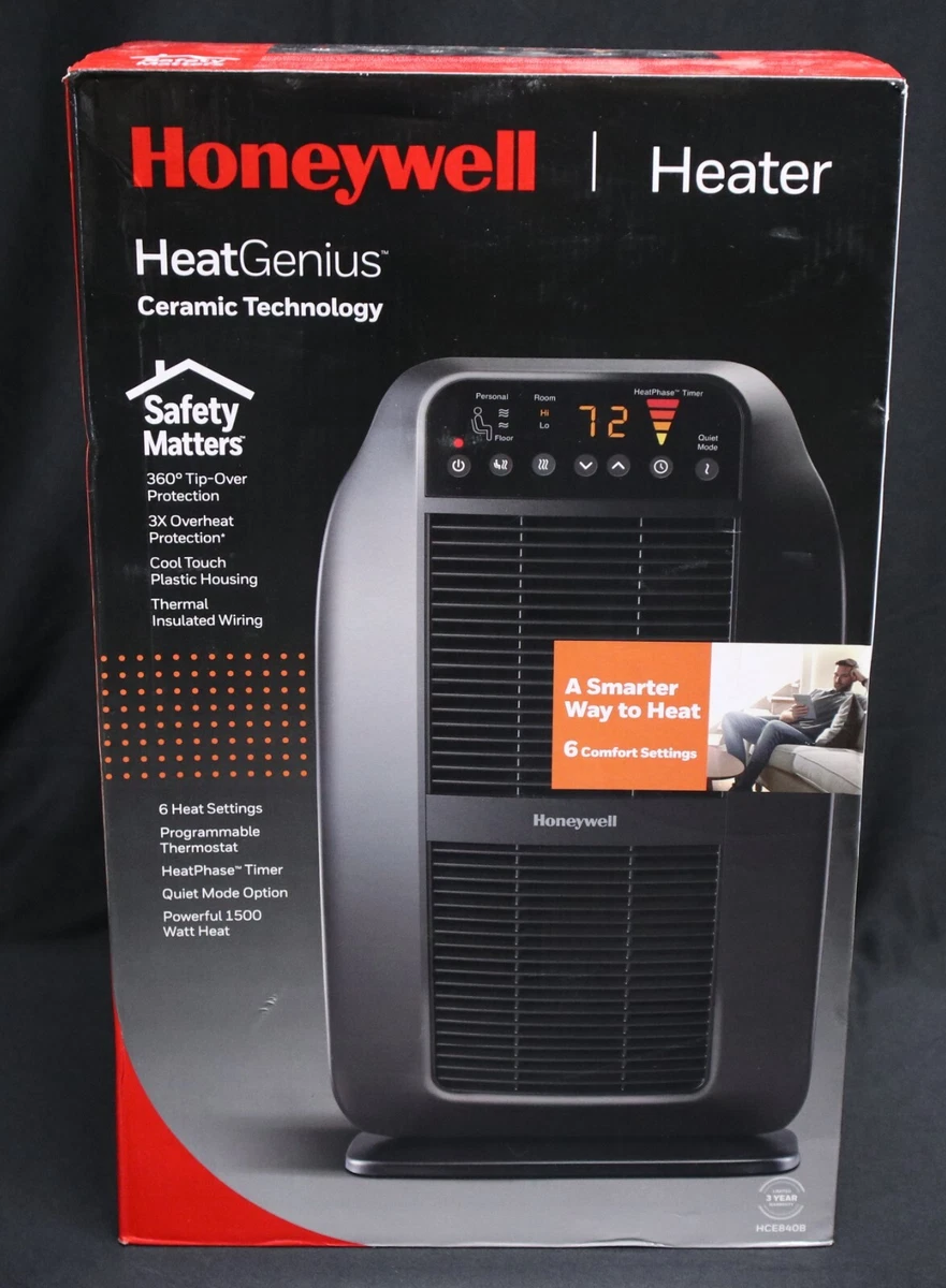 Honeywell Heat Genius Ceramic Heater - Black New | eBay