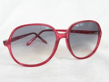 Vintage Plaza PL 006 Burgandy Frame Sunglasses Gray Lens