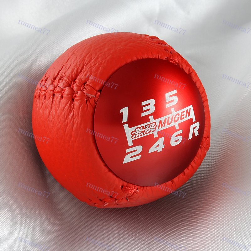 クラブ doragon2000 RED Mugen PVC Leather shift knob 6 Speed for HONDA CRZ S2000