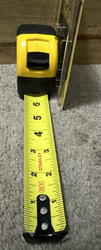 New In Package 25' Stanley Fatmax Classic Tape Measure # 33-725 Yellow/Black - Afbeelding 3 van 5