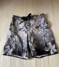 OP Ocean Pacific Board Shorts Mens L Hibiscus Swim Trunks Surf Lined Swimwear